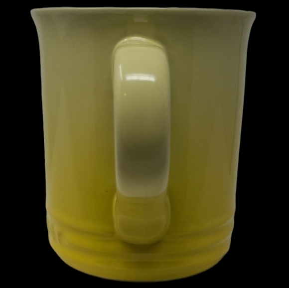 NEW - LE CREUSET STONEWARE COFFEE MUG/CUP YELLOW OMBRE - 12oz - Picture 3 of 9